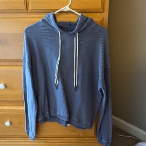 Aerie Blue Hooded Sweater